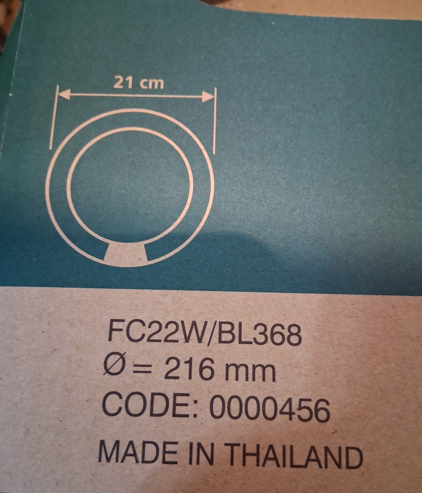 FC22w -BL368  22w T9 216mm Circular BL368 Flykiller tube 4 pin by Sylvania