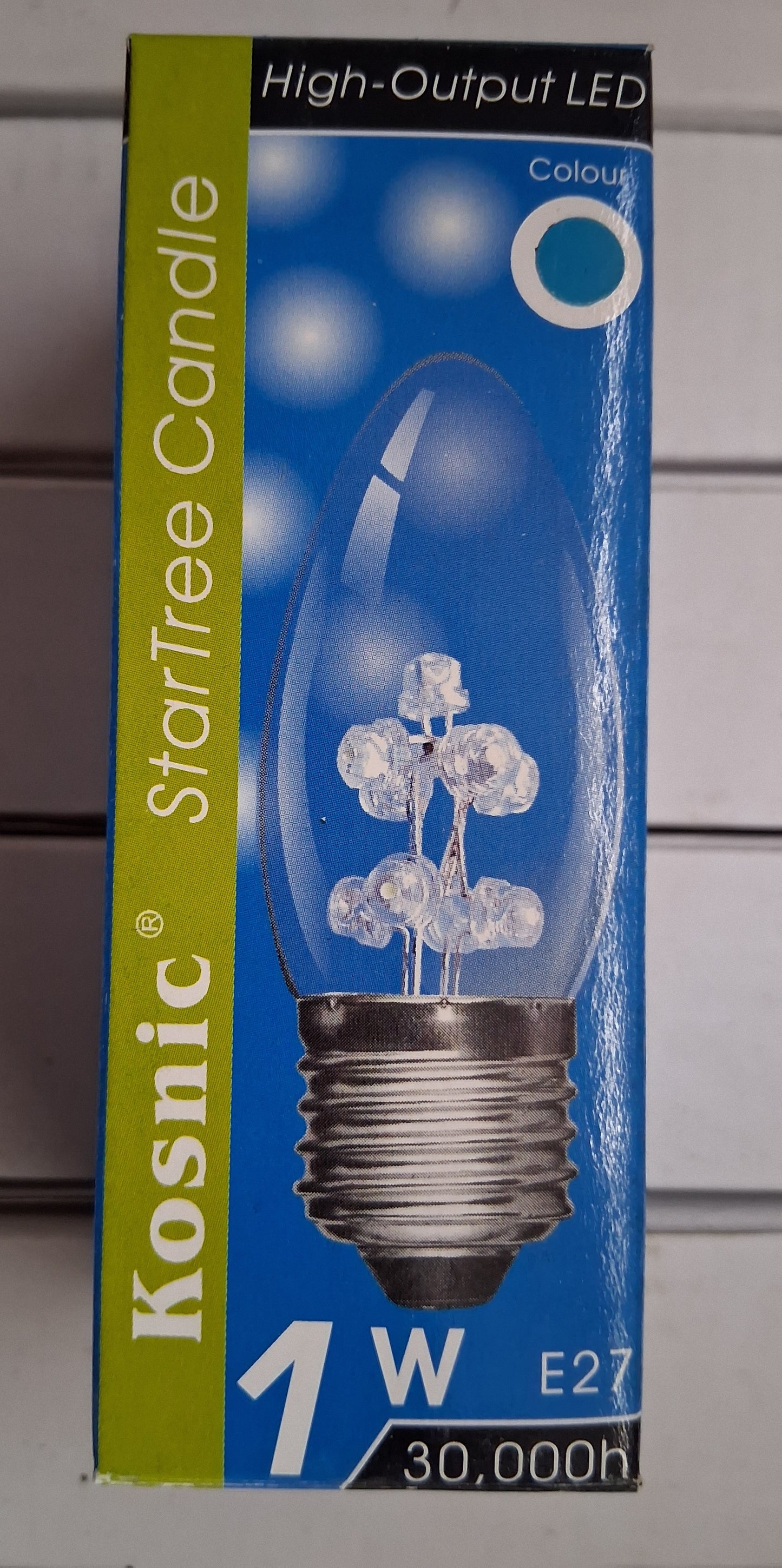 1 watt BLUE Candle ES / E27  life 30,000 hrs by kosnic from £4 each