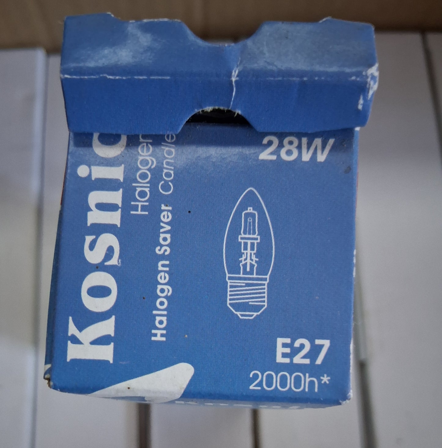 28 WATT CANDLE HALOGEN ES / E27 clear by Kosnic