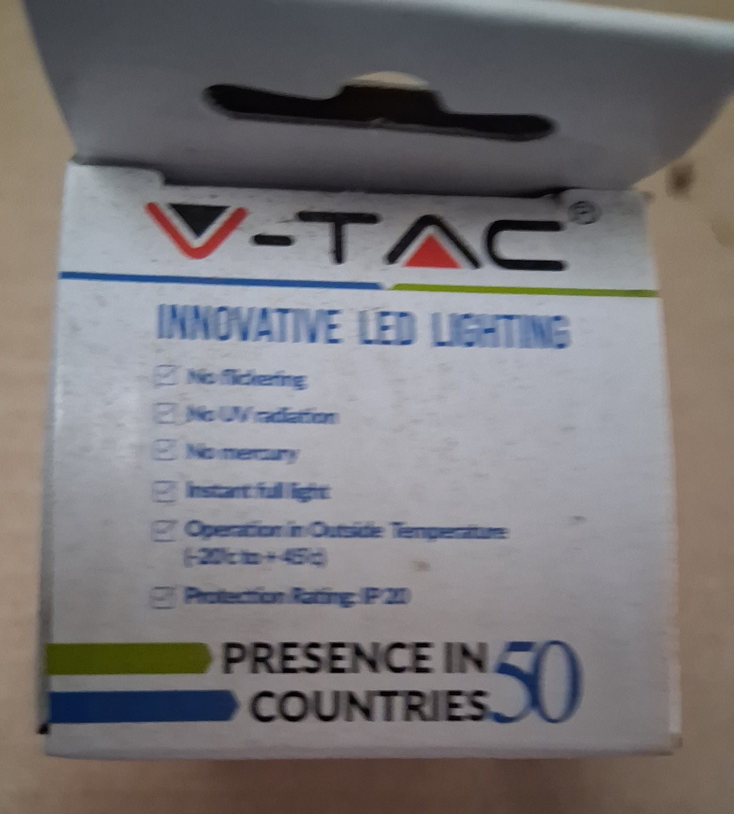 6 watt = 40 watt SES-E14 LED Golf ball  - 2700K warm white by v-tac