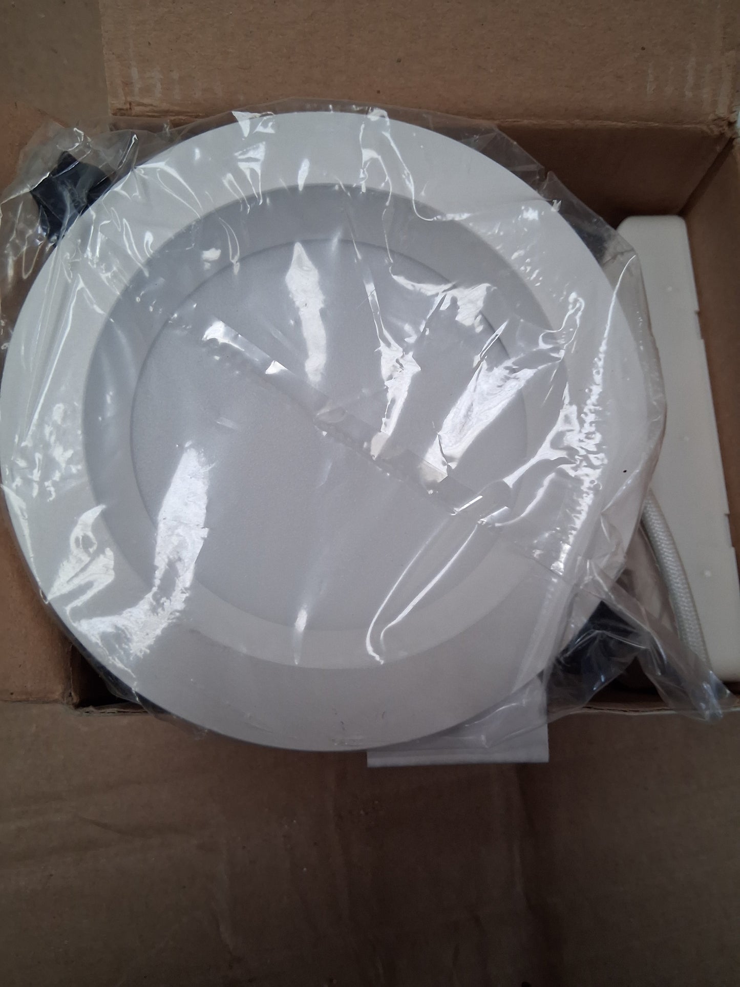 LED Recessed downlight 9 watts cob matt white 3k / warm white pack of 2