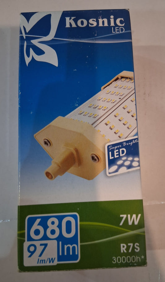 LED R7S linear type 7 watt daylight 680lm by kosnic Halogen Replacement