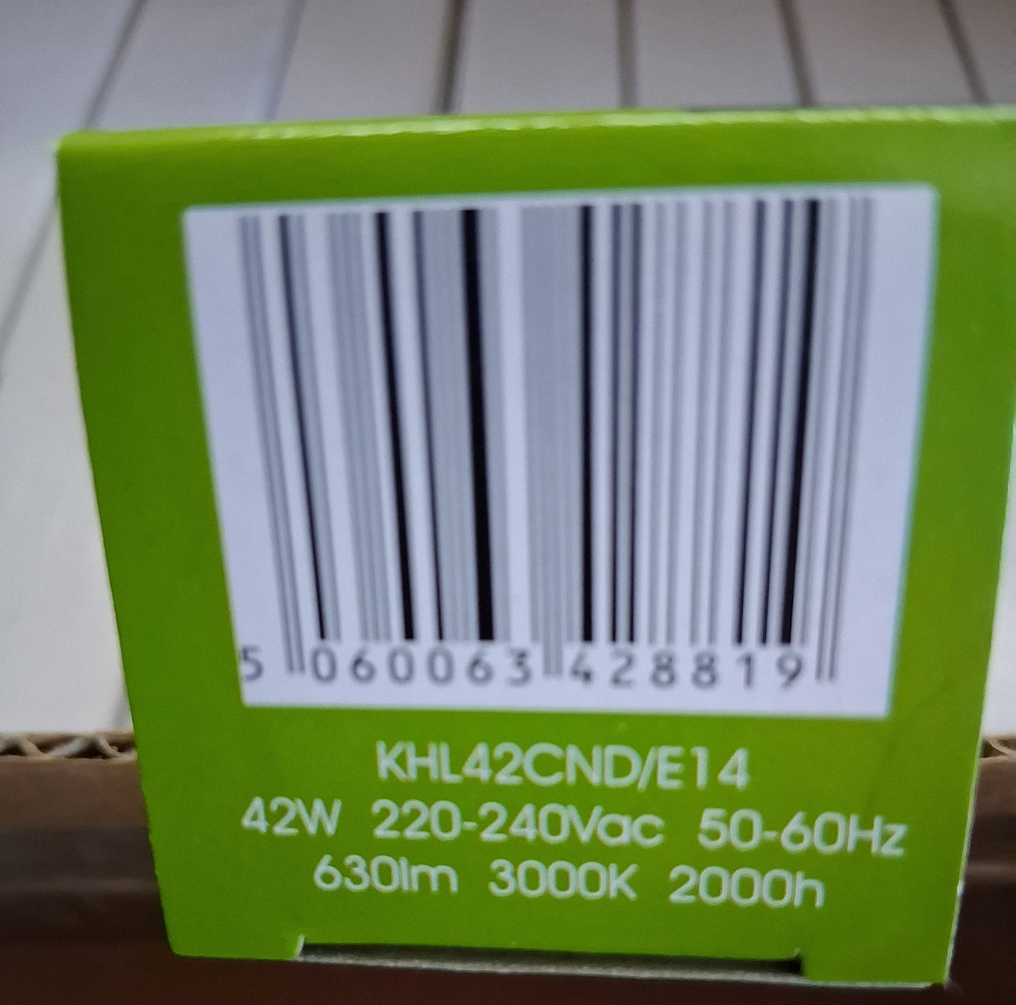 Candle 42 watt SES / E14 Clear halogen by Kosnic