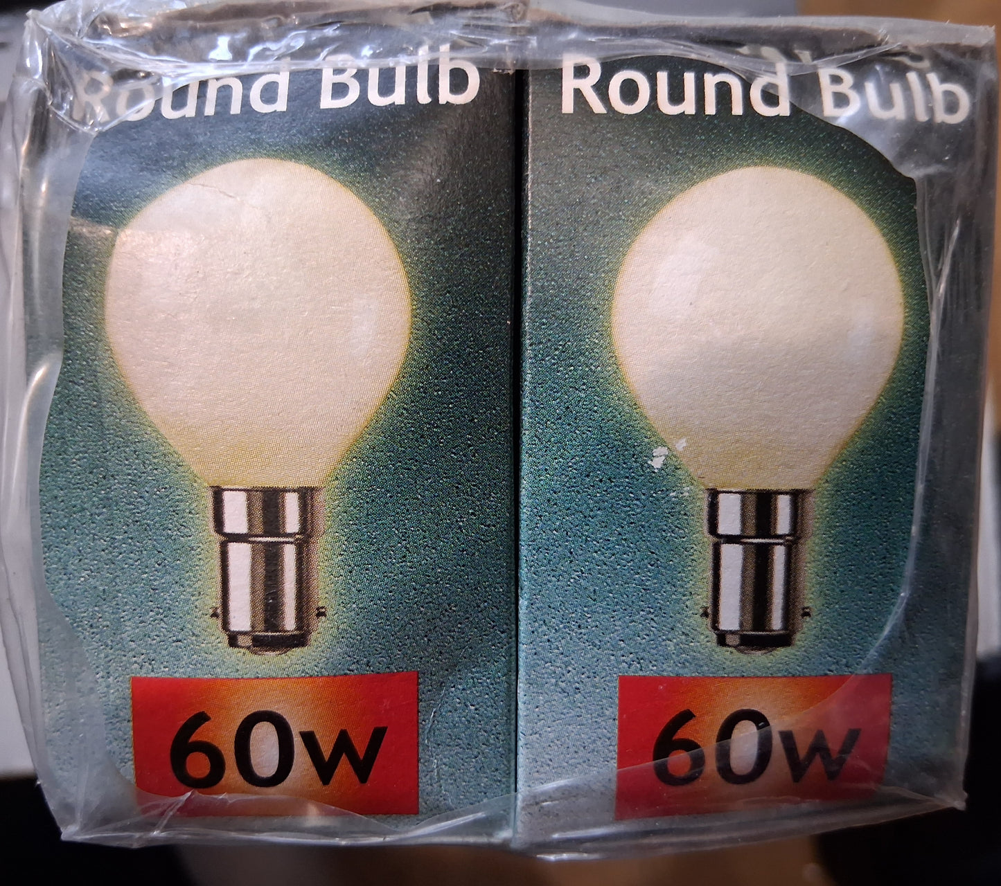 45mm round golfball 60 watts sbc / b15 opal ten pack