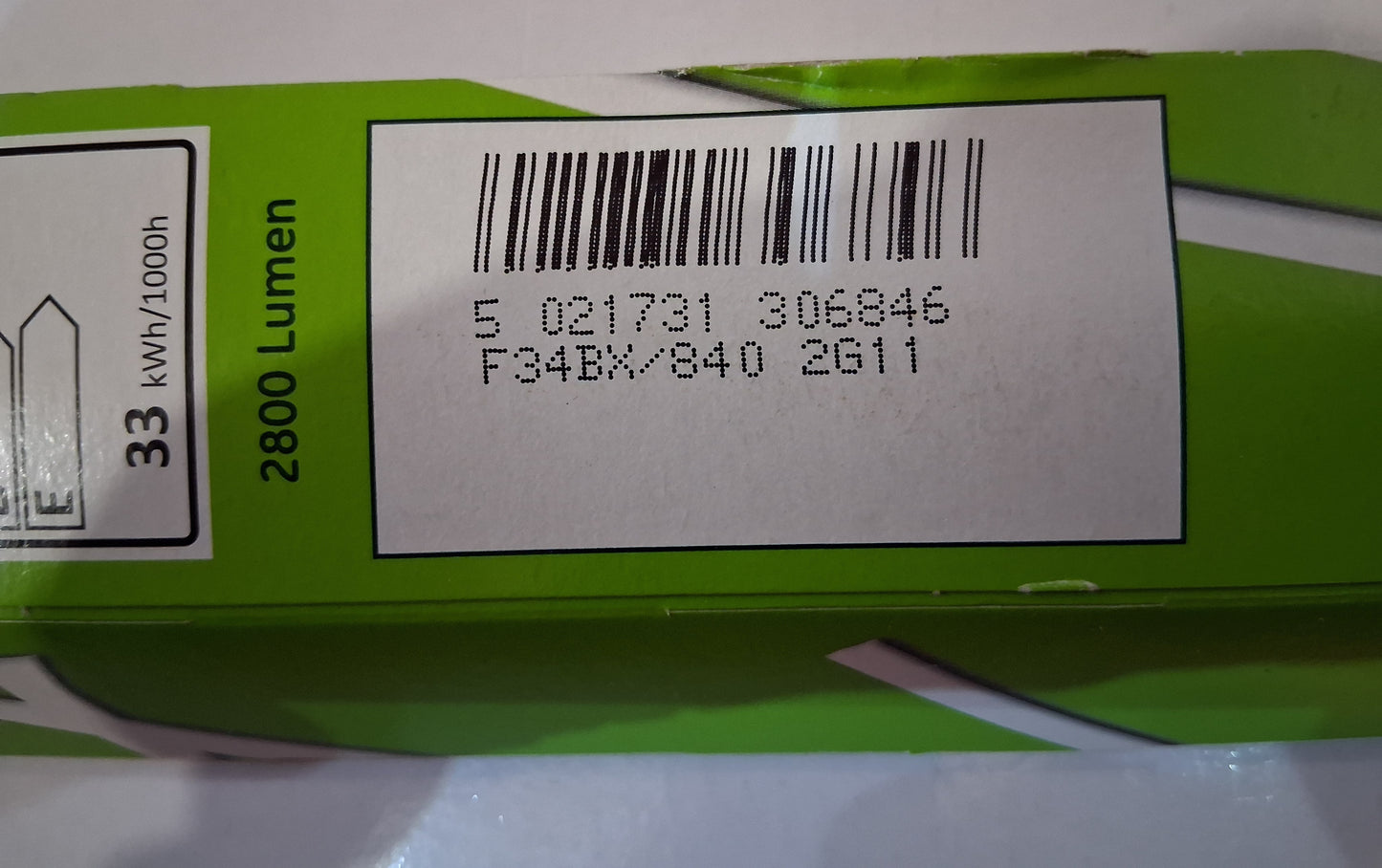 GE 34 Watt Pl-L Lamp 4 Pin 2G11  Colour Cool white  / 840