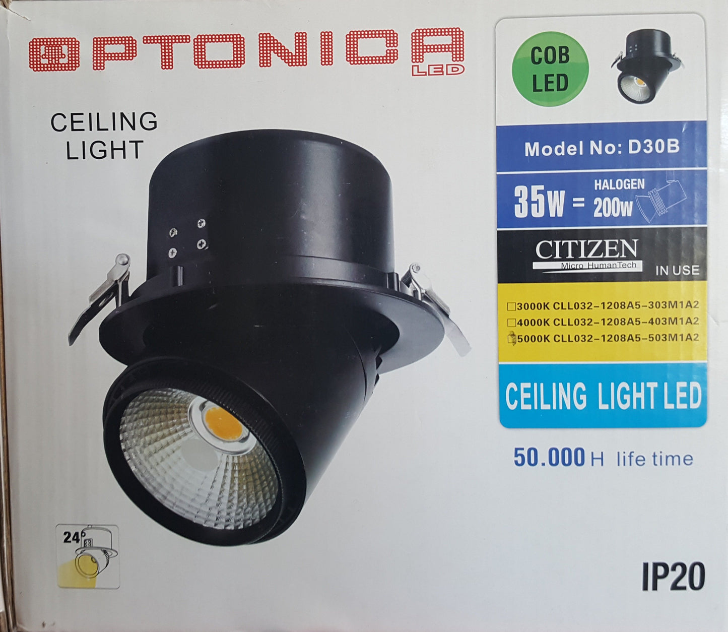 LED 35W COB Ceiling Light Daylight - Beachcomber Lighting