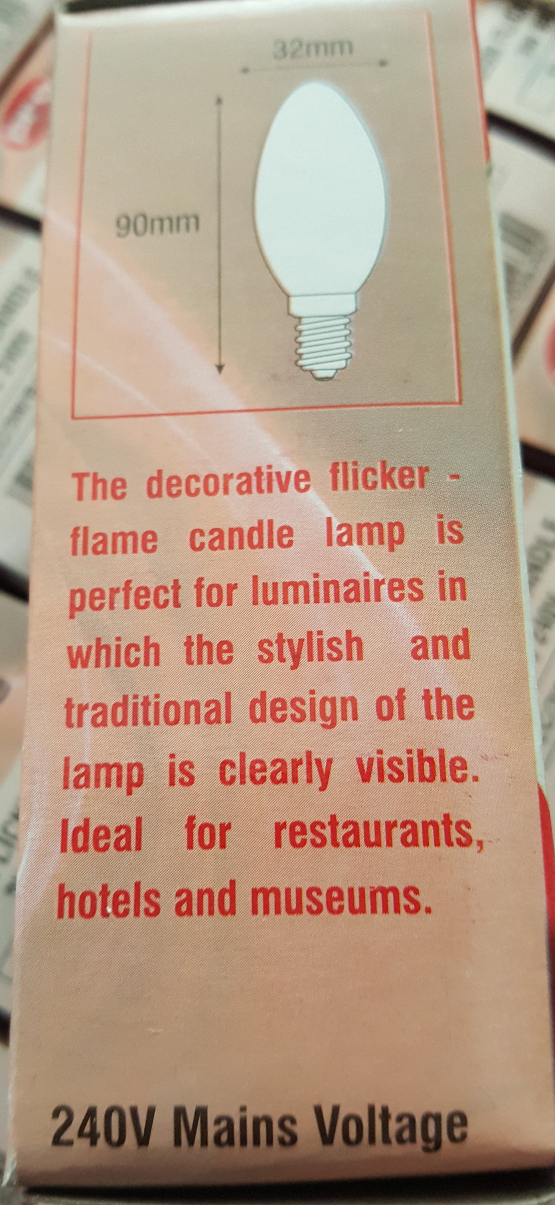 Flicker Flame Candle 3W SBC/B15 - Beachcomber Lighting
