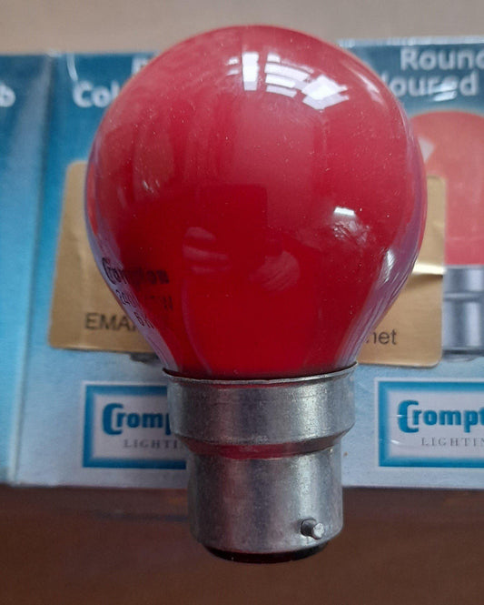 TEN X GOLFBALL RED 25WS BC / B22 BY CROMPTON - Beachcomber Lighting