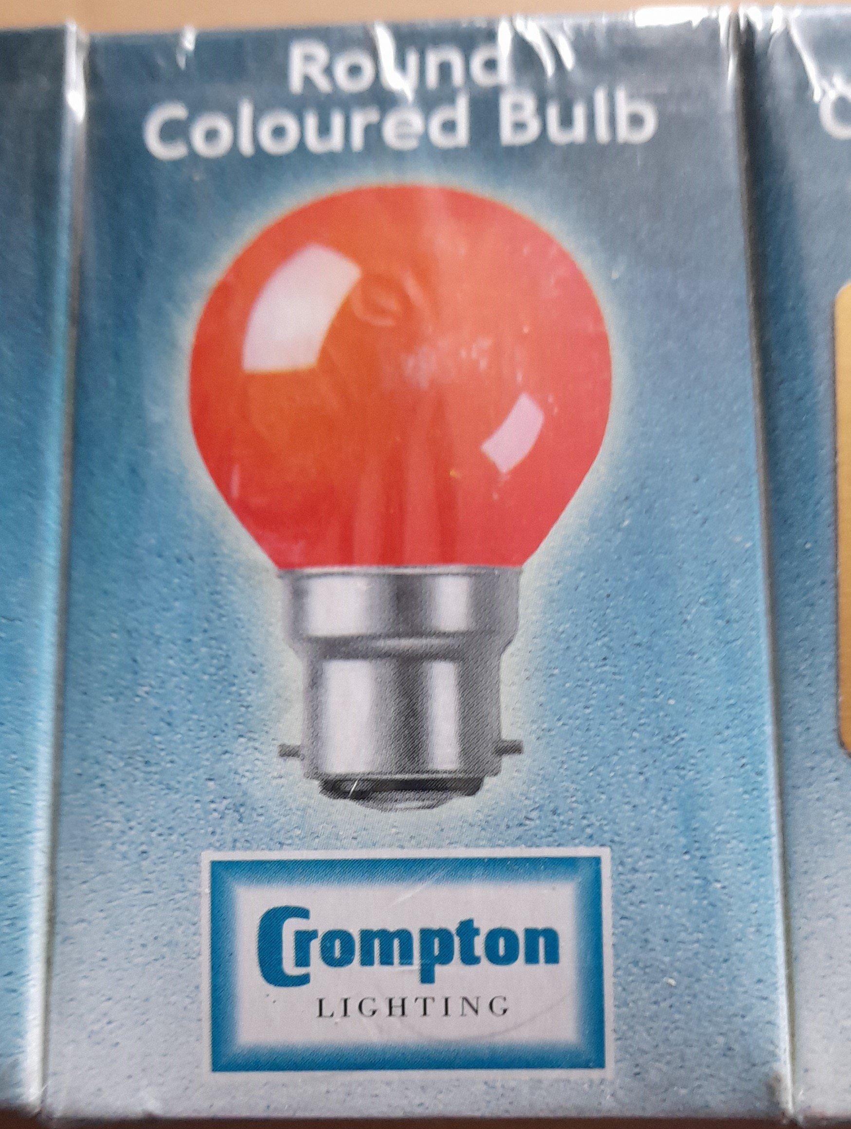 TEN X GOLFBALL RED 25WS BC / B22 BY CROMPTON - Beachcomber Lighting