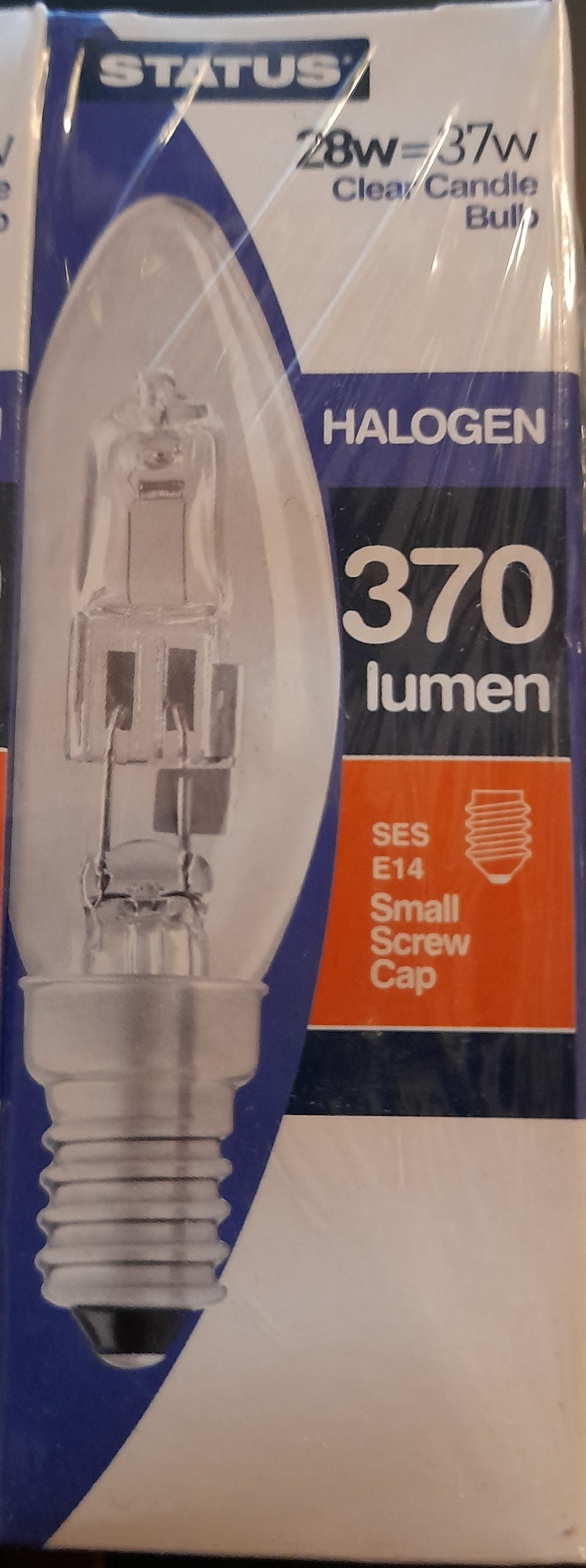 Ten X 28W Halogen Candle SES Clear