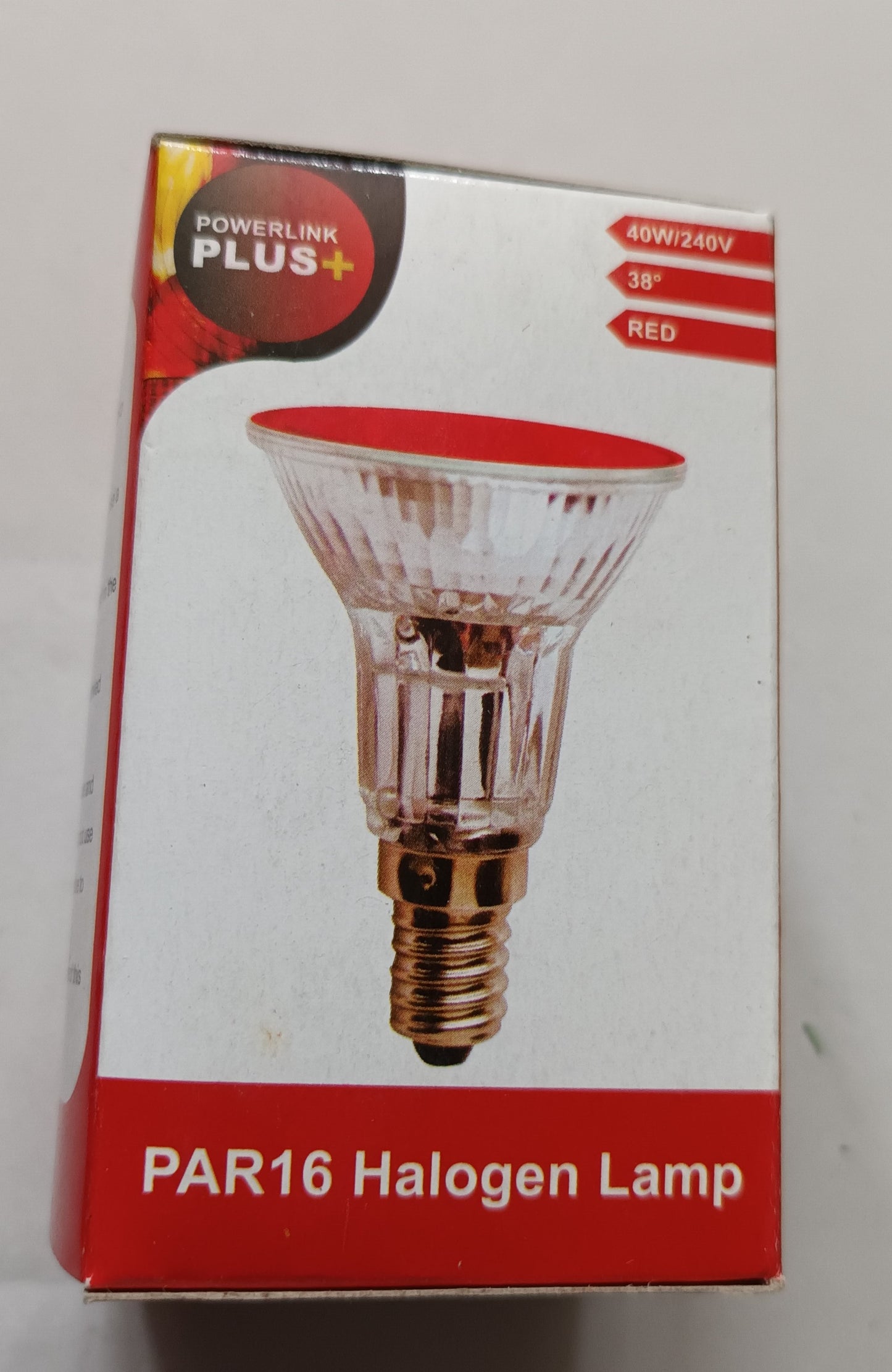 10 x Par16 / R50 Halogen Spot SES / E14  40W   Coloured Light Bulbs