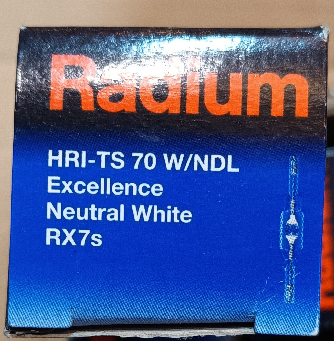 Hri-Ts 70W/Ndl Rx7S Neutral White DOUBLE ENDED METAL HALIDE