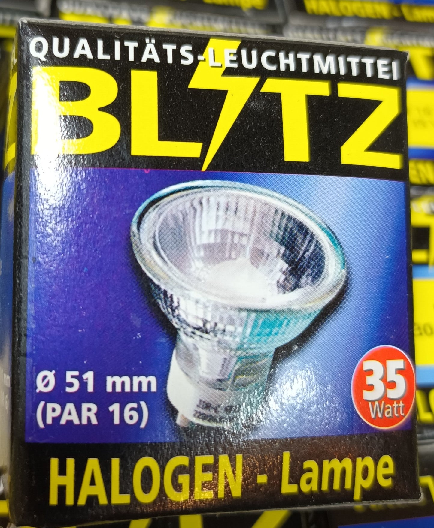 GU10 35Ws par16 Halogen pack of 18 bulbs