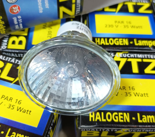 GU10 35Ws par16 Halogen pack of 18 bulbs