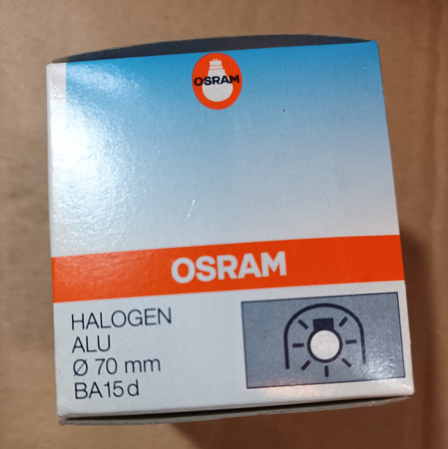M158 Halospot 70 by Osram 50 Ws 12volt code 41990FL BA15d made in Germany