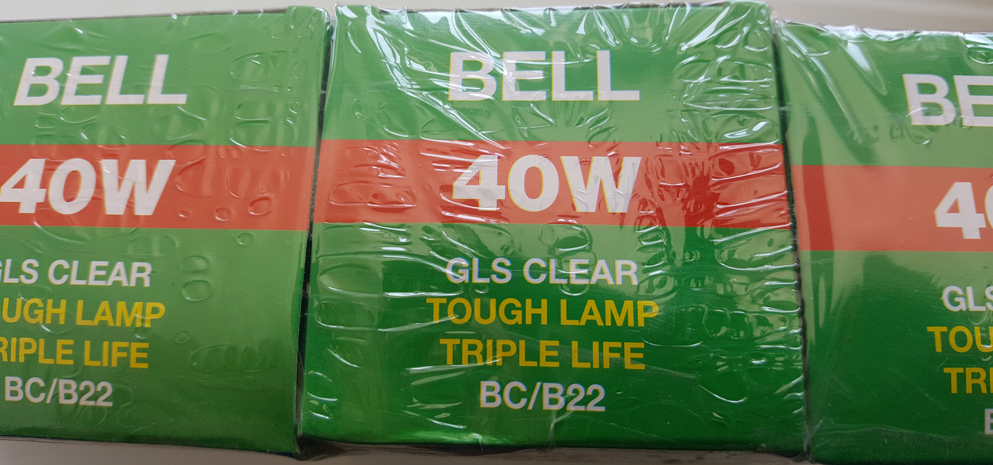 Bell Lighting GLS 40W Clear Triple Life BC/B22 - Beachcomber Lighting