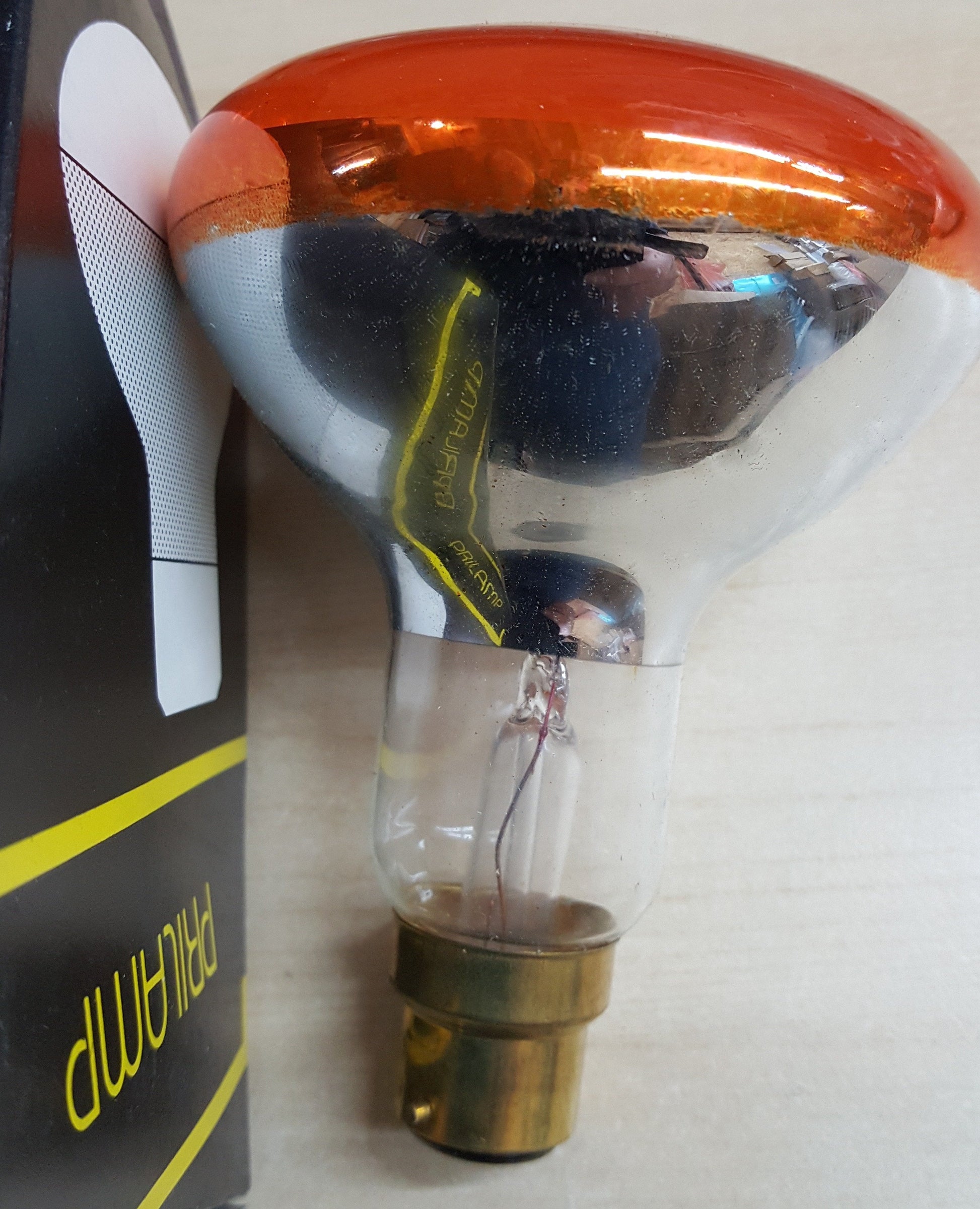 Amber Spot Bulb 100W BC/B22 - Beachcomber Lighting