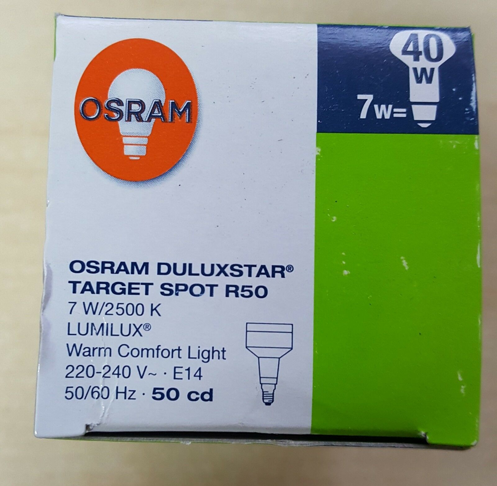 Osram R50 E14/SES 7W CFL Type - Beachcomber Lighting